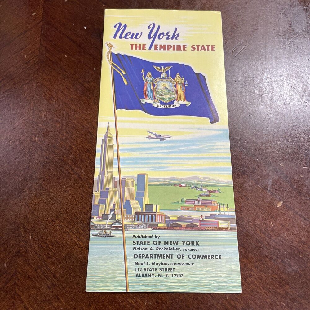 Vintage 1970s Travel Brochure Booklet New York The Empire State